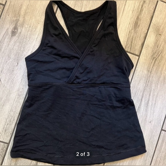 Lululemon Black Luxtreme Surplice Racerback Deep Breath Tank - Picture 3 of 4